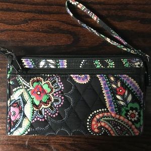 RFID front zip wristlet